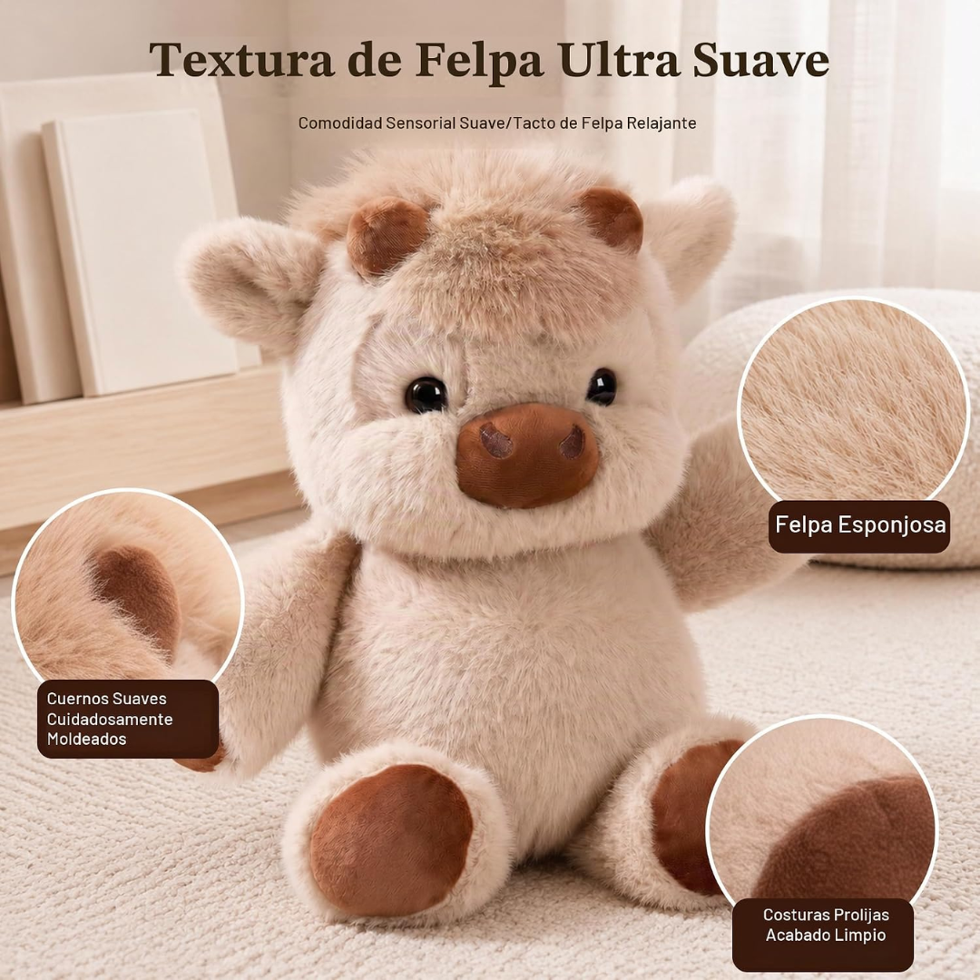 Peluche de Vaca Suave y Achuchable